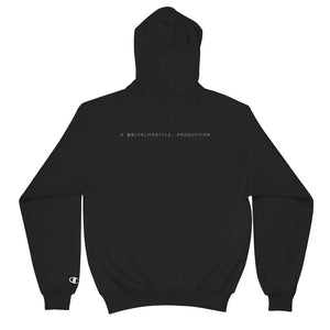 BLCK CHAMPION™ "just send it" hoodie.