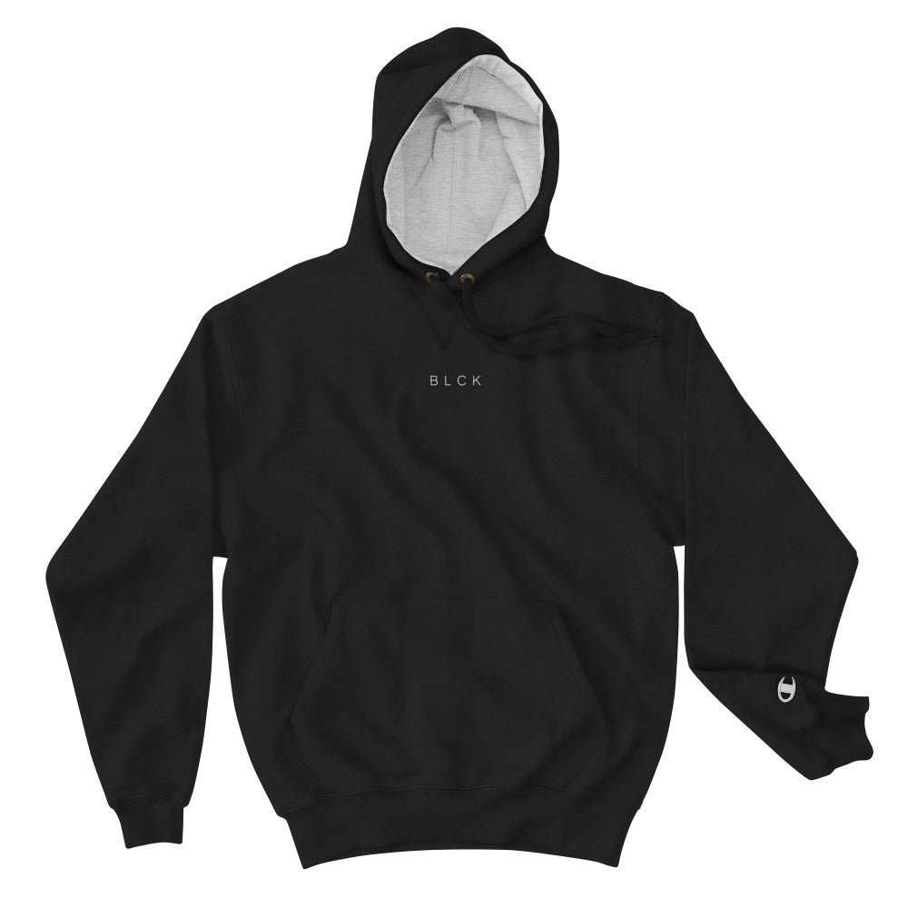 BLCK CHAMPION™ "nope" hoodie.