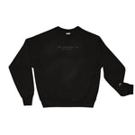 BLCK CHAMPION™ "darkness" sweater.
