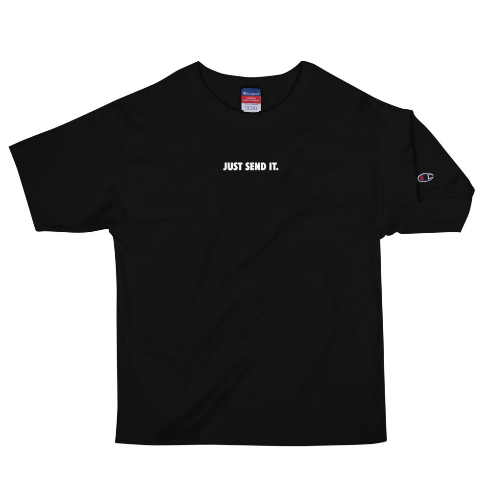 BLCK CHAMPION™ "just send it" tee.