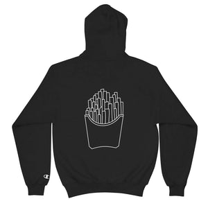 BLCK CHAMPION™ "fries." hoodie.