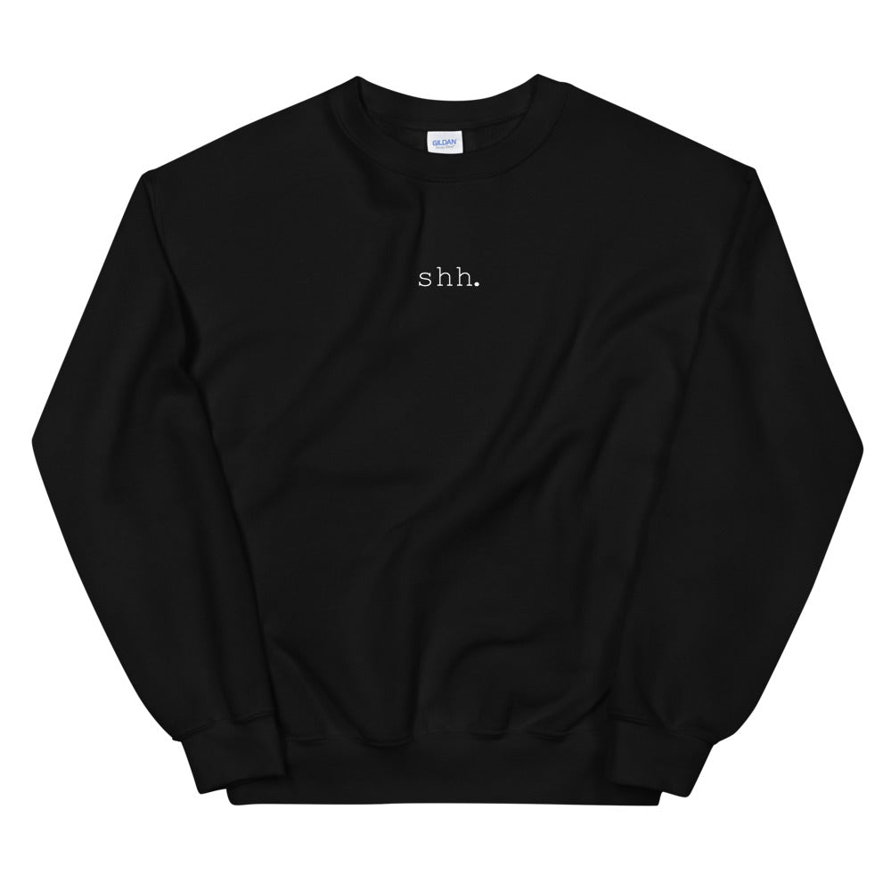 BLCK "shh" sweater.
