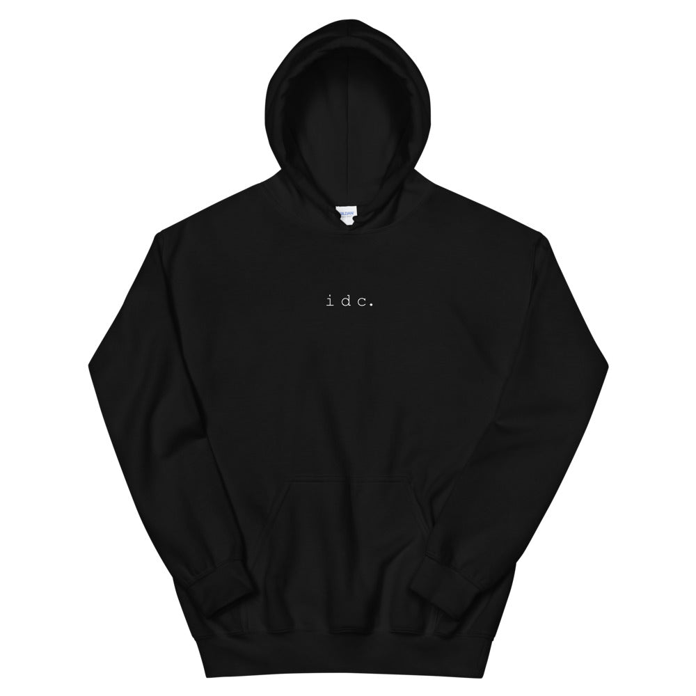 BLCK "idc" hoodie.