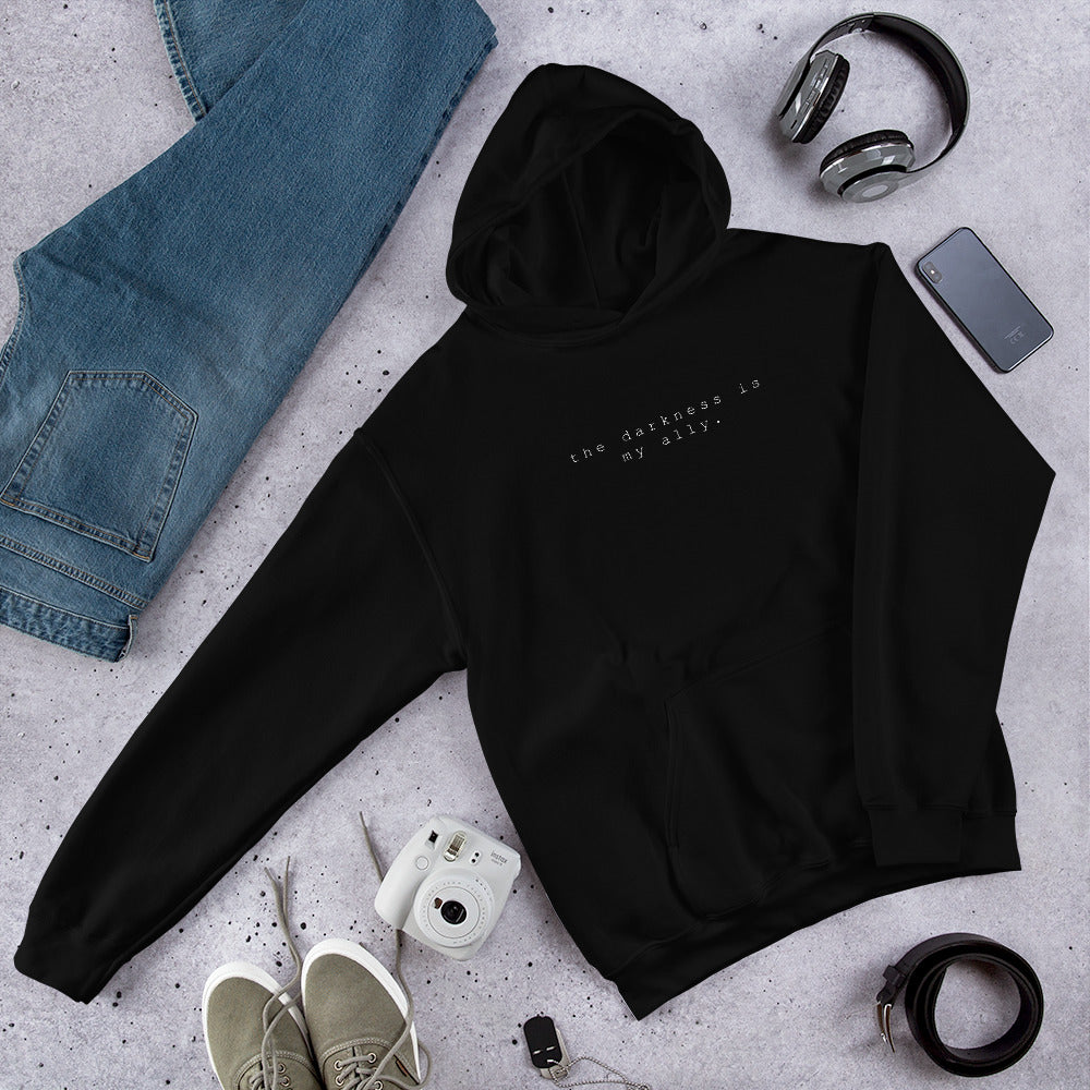 BLCK "darkness" hoodie.